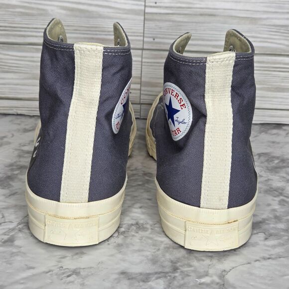Converse Chuck Taylor All Star 70 Hi Comme des Garcons PLAY Grey Mens 10 171847C - Picture 5 of 11